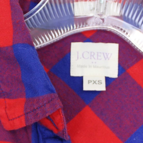 J.Crew Boy Fit Plaid Button Down Shirt Cotton - Picture 7 of 10